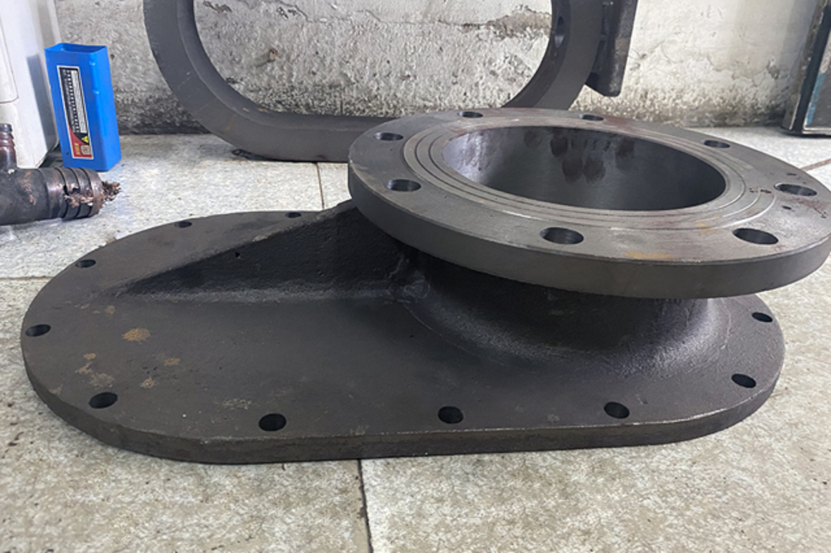 DN200双闸进料阀陶瓷上阀盖